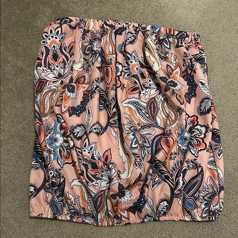 SHEIN Multicolor strapless top